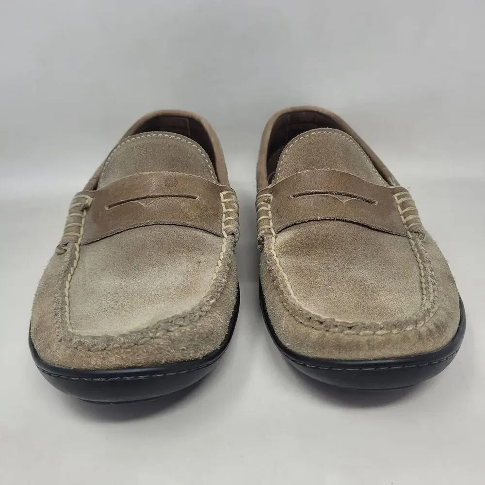 Alden Cape Cod Collection Loafers 9.5W Beige Suede Leather Casual Slip On Preppy